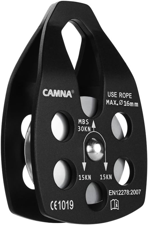 30kN Climbing Pulley with Ball Bearing for Rock Climbing Arborist