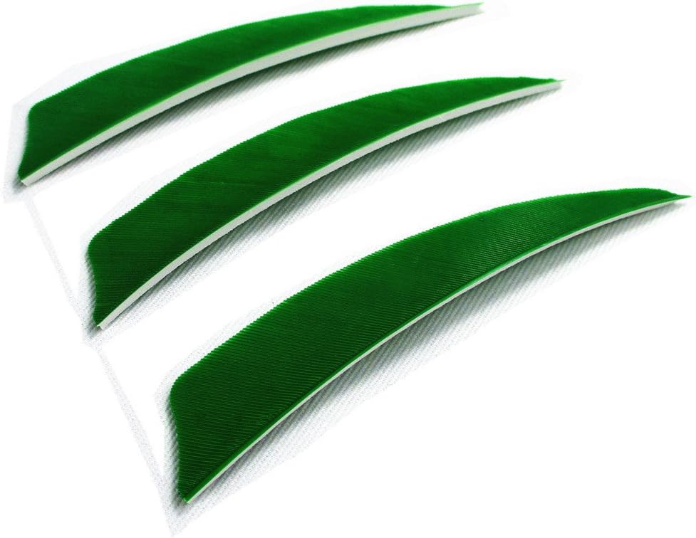 Letszhu Archery Arrows Feather Fletching 4 Inch Real Turkey Vanes for Hunting Target Shooting (25 Pack)