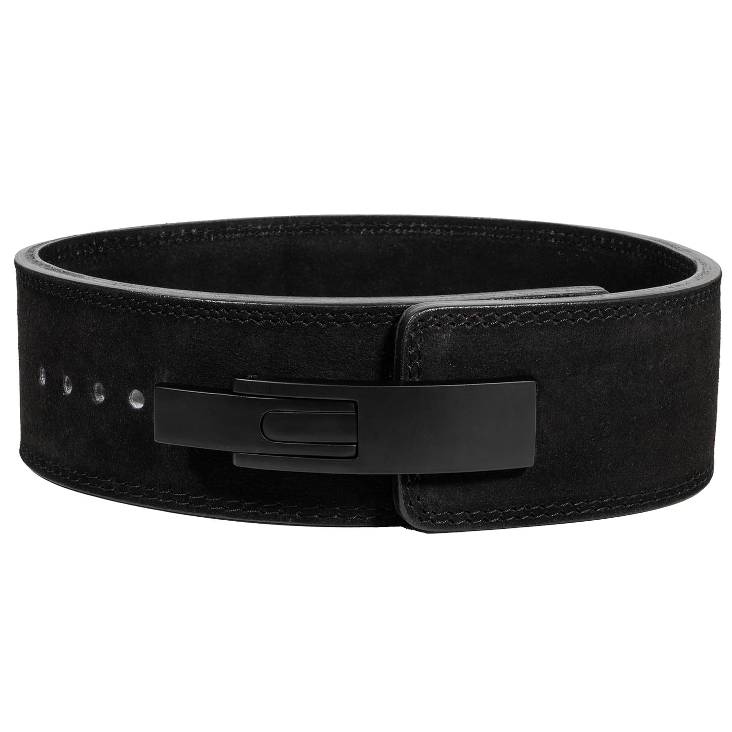 Serious Steel Fitness Lever Powerlifting Weightlifting & Exercise Belt, 4" Wide & 10MM Thick (Medium)