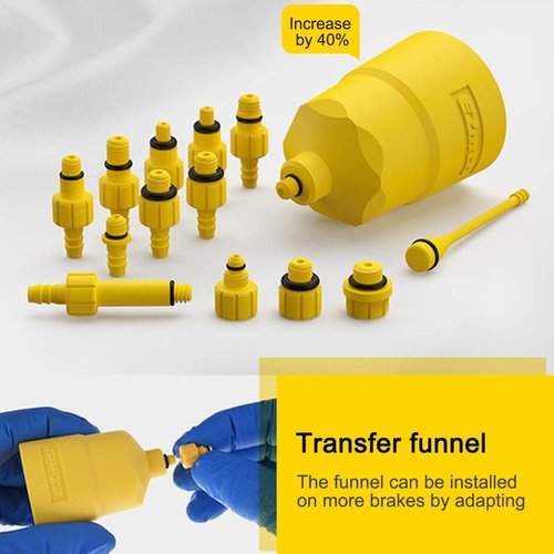 HKZTUY Hydraulic Brake Bleed Kit for MTB – Fix Spongy Brakes, Fits Shimano, MAGURA & SRAM, for DIY Home & Pro Shop Use Maintenance, Boosts Brake Performance