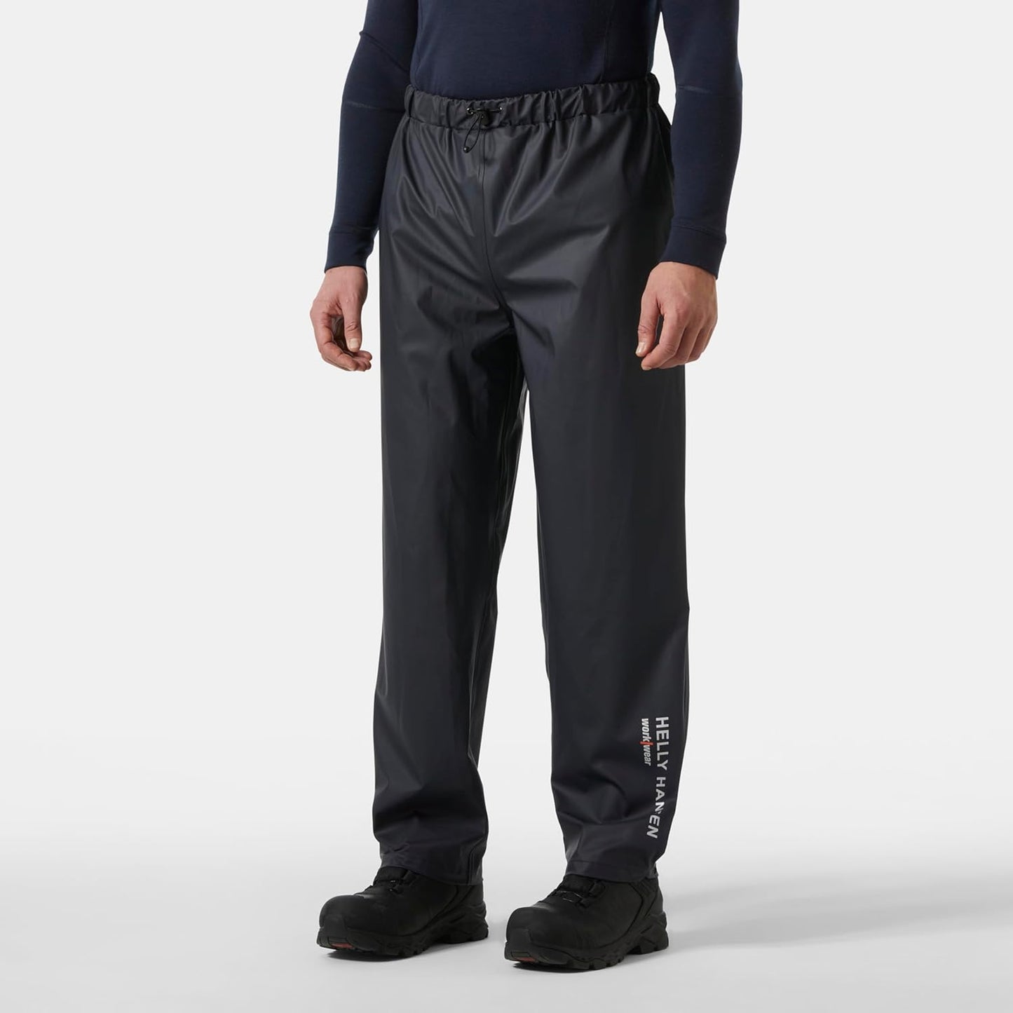 Helly-Hansen Workwear Voss Men's Waterproof Rain Pants - Elastic Waist, Adjustable Hem - Reflective Safety Waterproof Pant