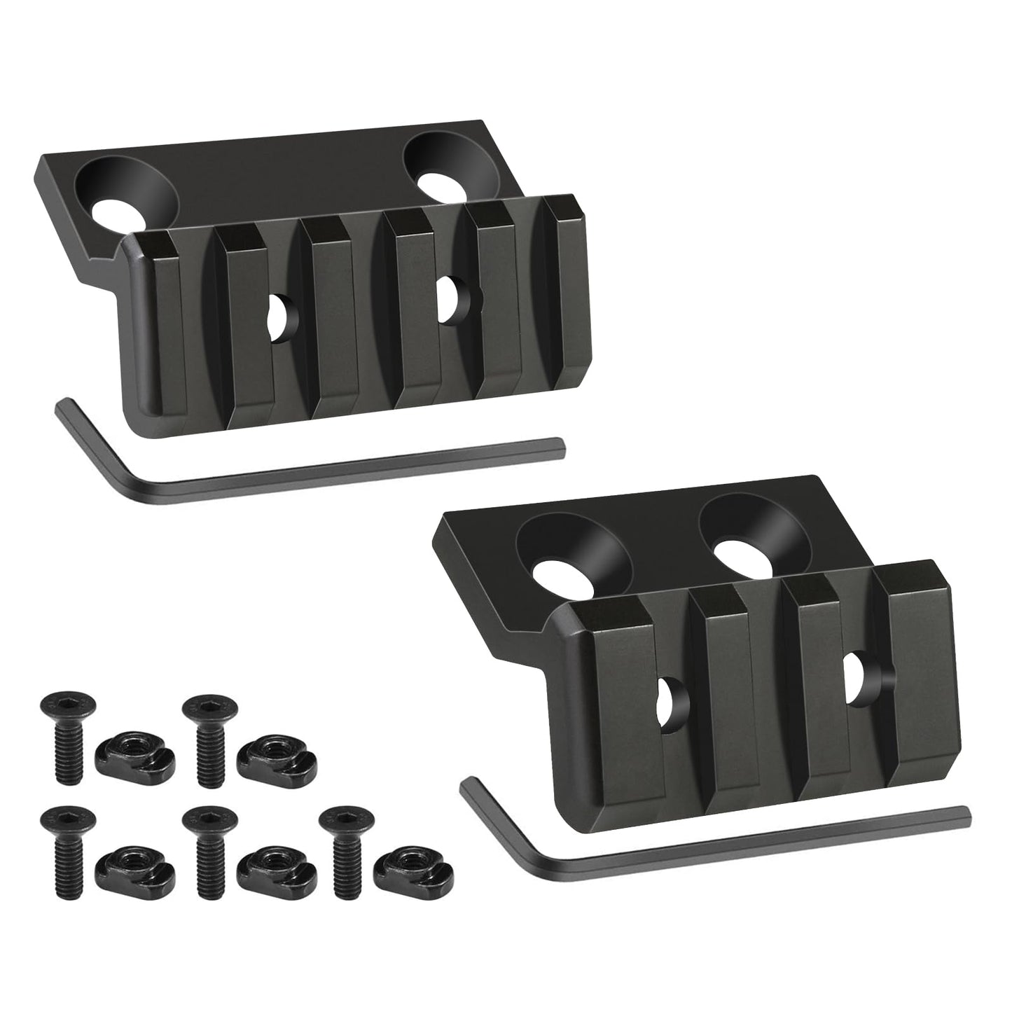 Karatgold 45 Degree Offset Single Picatinny Rail Mount, 3 Slot+5 Slot
