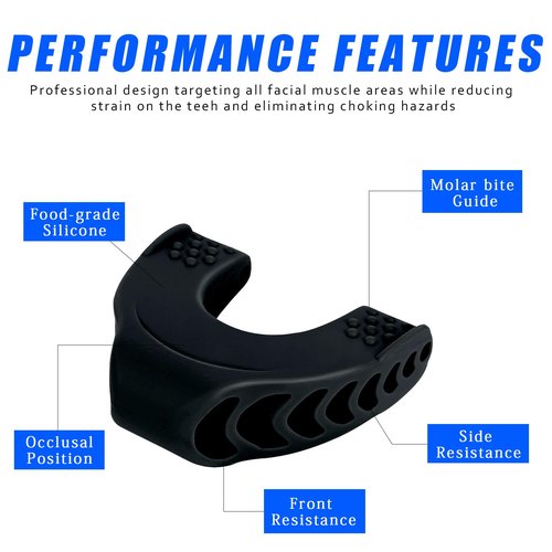 Jaw Exerciser,Jawline Exerciser for Men & Women,Facial Exerciser,3 Resistance Jaw Trainer,Jawline Shaper,Jaw Shark Toner,Facial Exerciser for Beginner Intermediate Advanced
