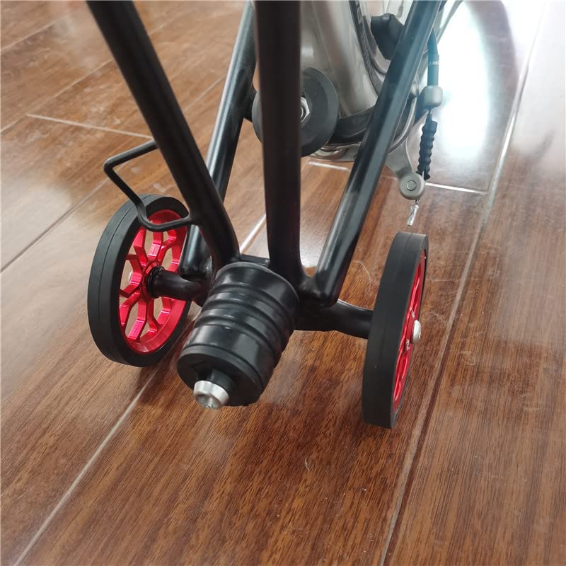 Large Easy Wheels for Brompton Folding Bike,easywheel diameter 80 mm (black)
