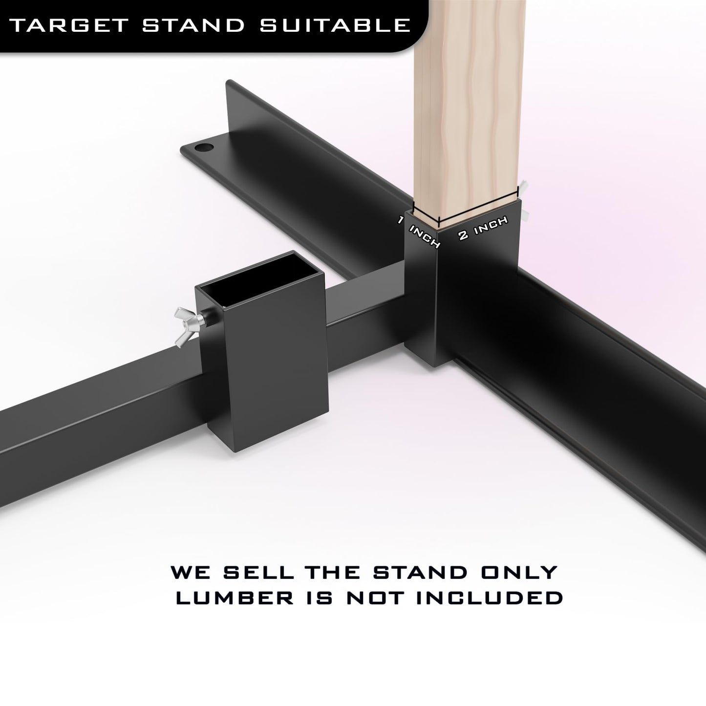 BLOODHOL Shooting Target Stand for Outdoors, Paper Target Holder with Stable Adjustable Base for Paper Shooting Targets Cardboard Silhouette, USPSA/IPSC, IDPA Practice (2 Pack)