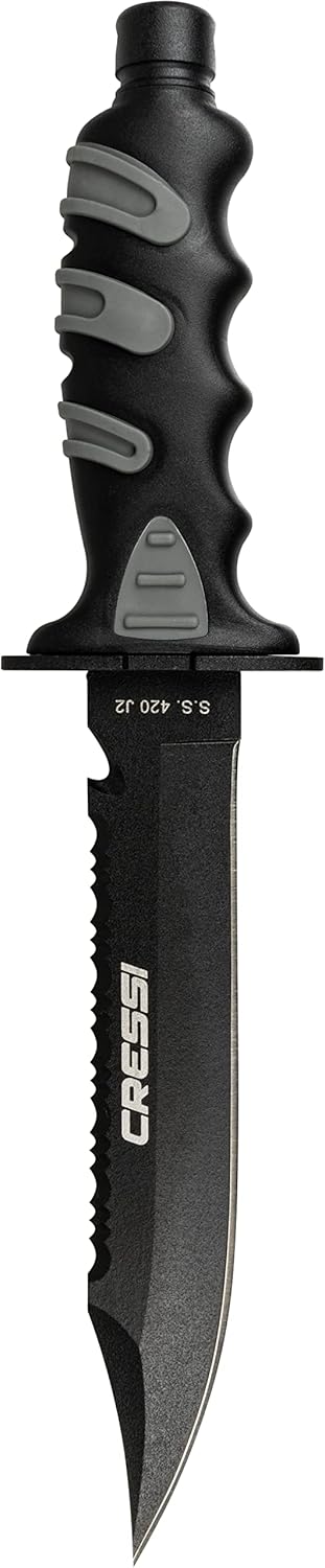 Cressi Giant Knife, Black/Silver