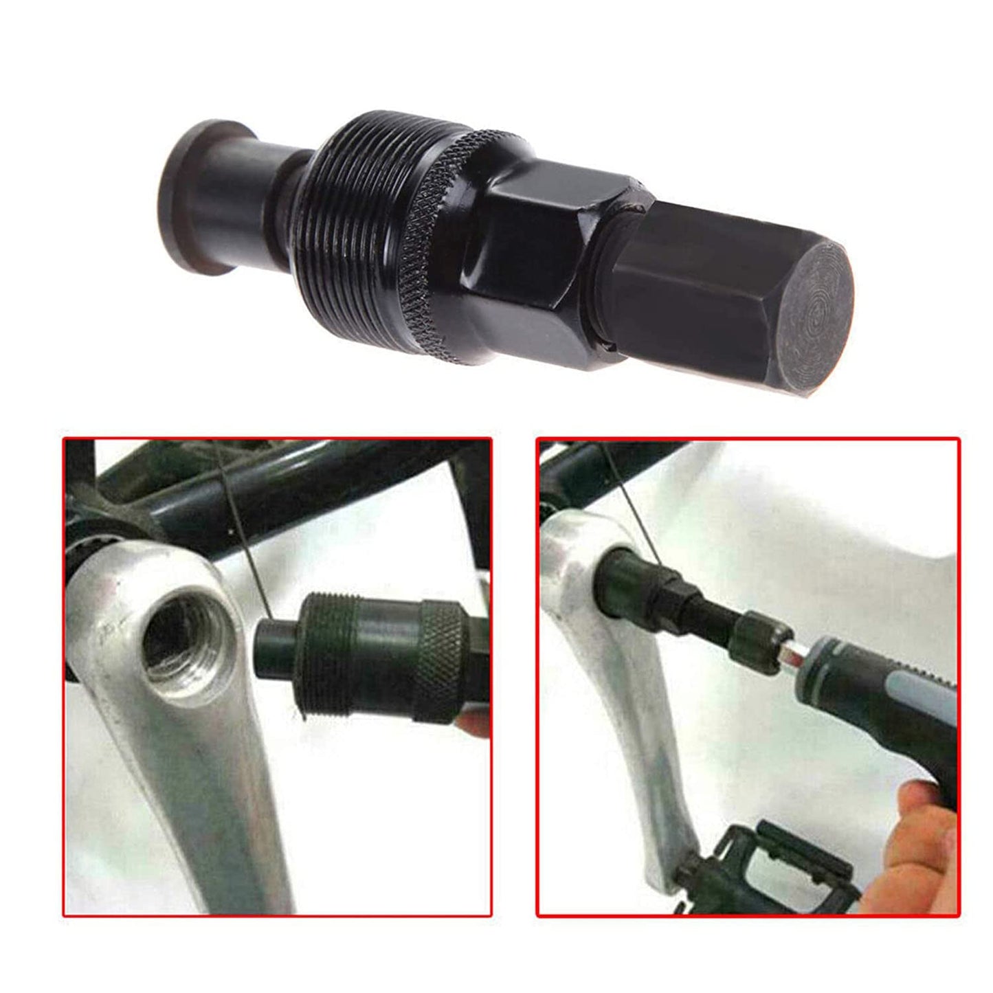 heyous 2pcs Bicycle Crank Puller Remover Crank Puller Cycling Power Pull Tool Repair Maintenance Remover