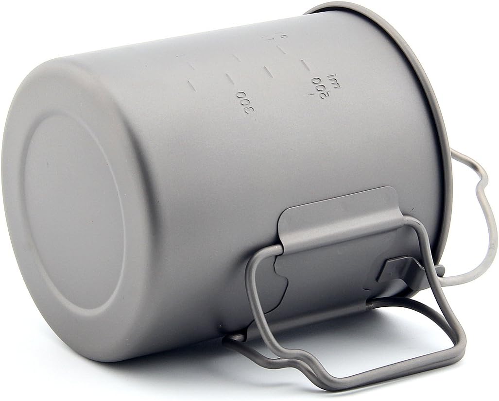 TOAKS Titanium 750ml Pot with Bail Handle for Ultralight Camping, Backpacking Cookware and Mug