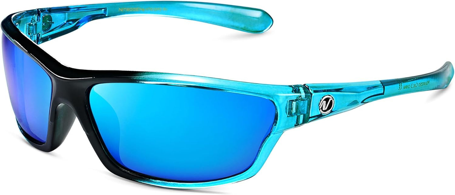 Nitrogen Polarized Wrap Around Sport Sunglasses for Men Women UV400 Driving Fishing Running Sun Glasses