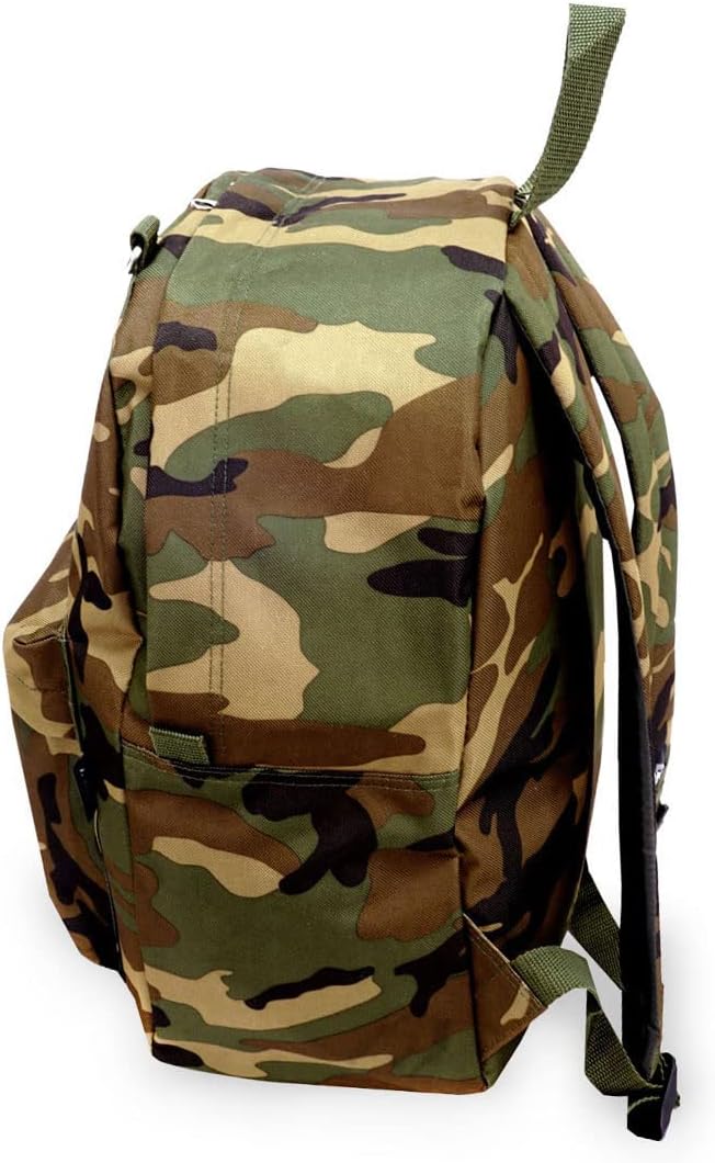 Everest Classic Woodland Camo Backpack, Camouflage, One Size