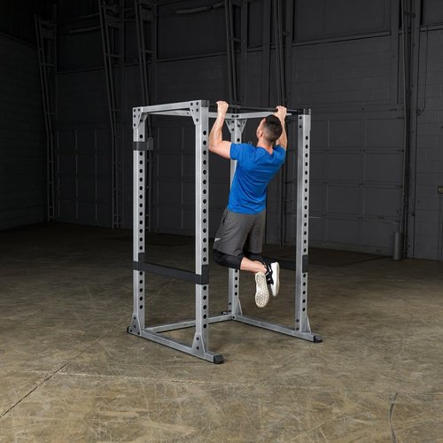 Body-Solid GPR378 Power Rack - Heavy-Duty Squat Cage with Adjustable Safety Bars & Chin-Up Bar for Home Gym