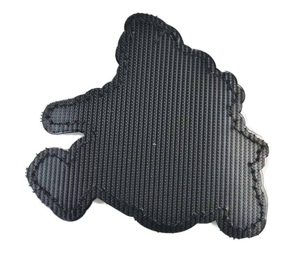 JFFCESTORE Funny Devil's Harvest Morale Tactical Patch PVC Rubber Morale Patch Hook Backed Emblem (Gray)