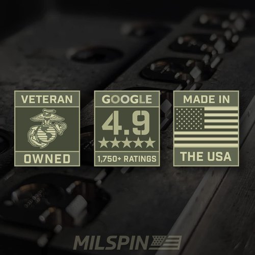 Milspin Gun Cleaning Mat for Glock, Double Thick Rubber Construction, Heavy Duty Non-Slip Surface, Solvent Resistant, Includes Storage Case