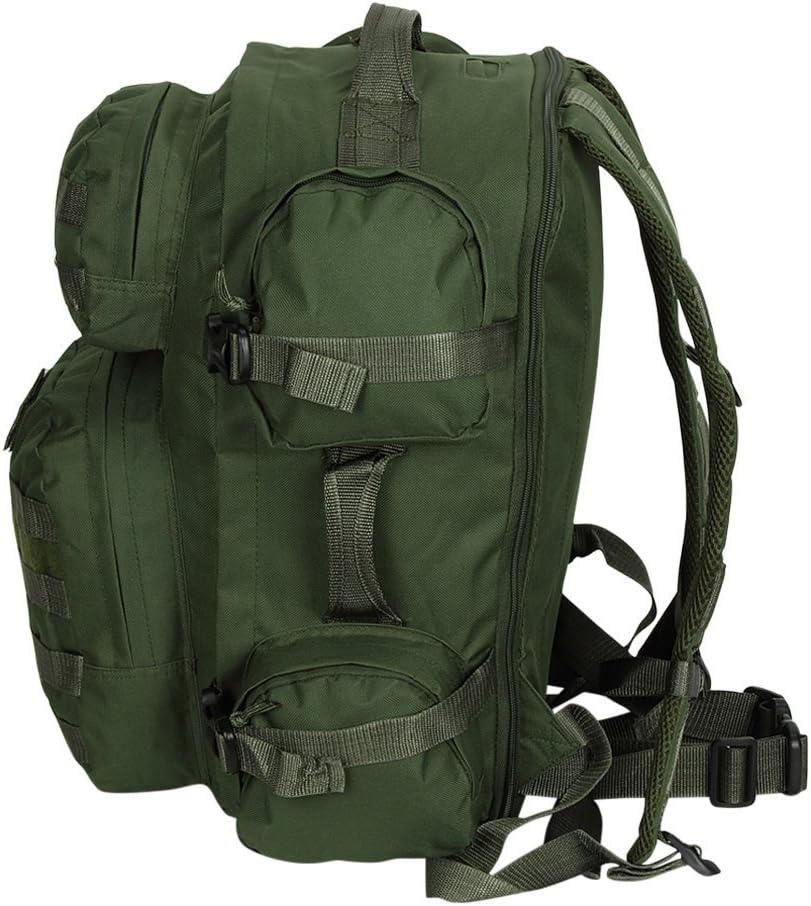 NPUSA Men's Large Expandable Tactical Molle Hydration ReadyBackpack Daypack Bag - Tan