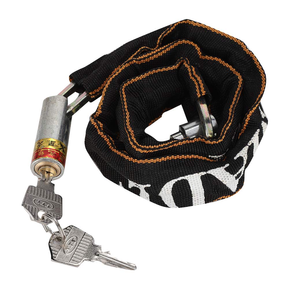 Anti Theft Motorcycle Mobility Scooter Chain Lock, BikeWheelchair Lock Copper Core Non Woven Cloth Cover 80cm Length
