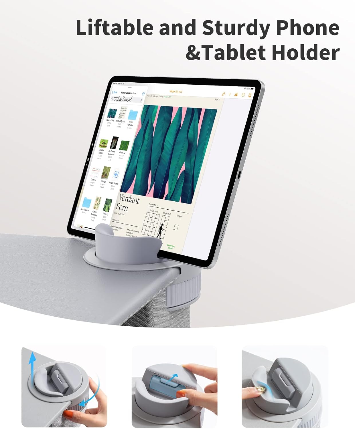 SAIJI Laptop Lap Desk, Portable Laptop Desk for Bed - Fits Up to 17" Laptops & MacBook,Lightweight Lap Tray Table with Storage Drawer, Lap Desk with Cushion, Lap Stand for Bed & Couch