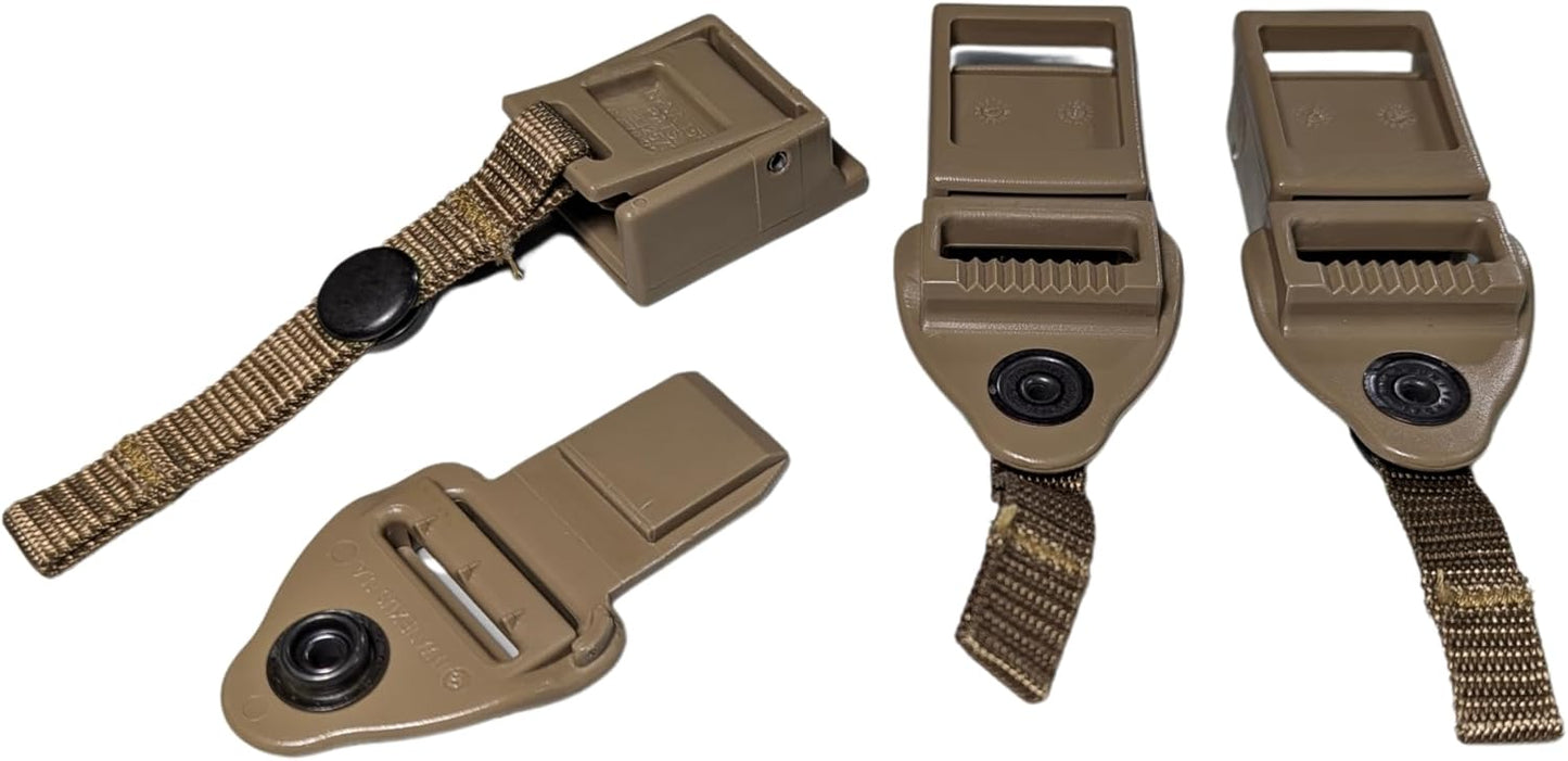 New US Army Military Propper Coyote Brown Quick Release QR Buckle Set Replacement 1" Shoulder Strap Connector ILBE Backpack by US Goverment GI USGI