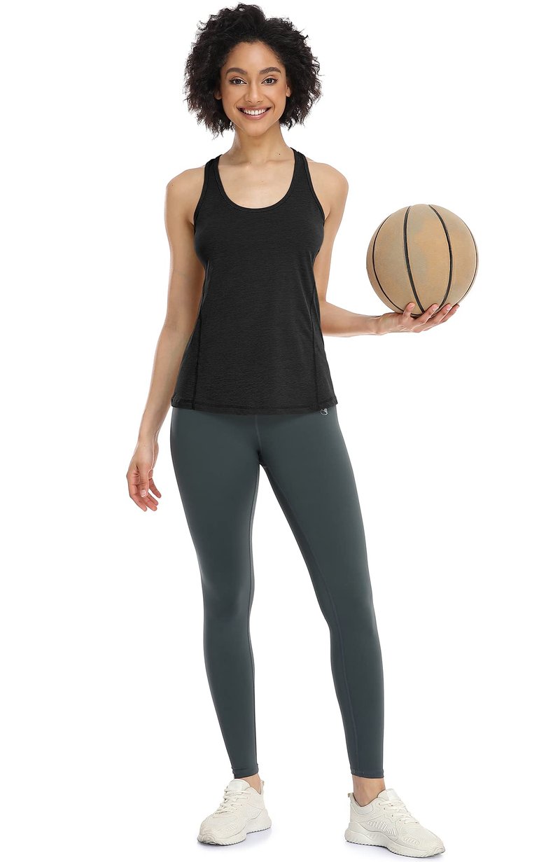 icyzone Women's Racerback Workout Athletic Running Tank Tops (Pack of 3)