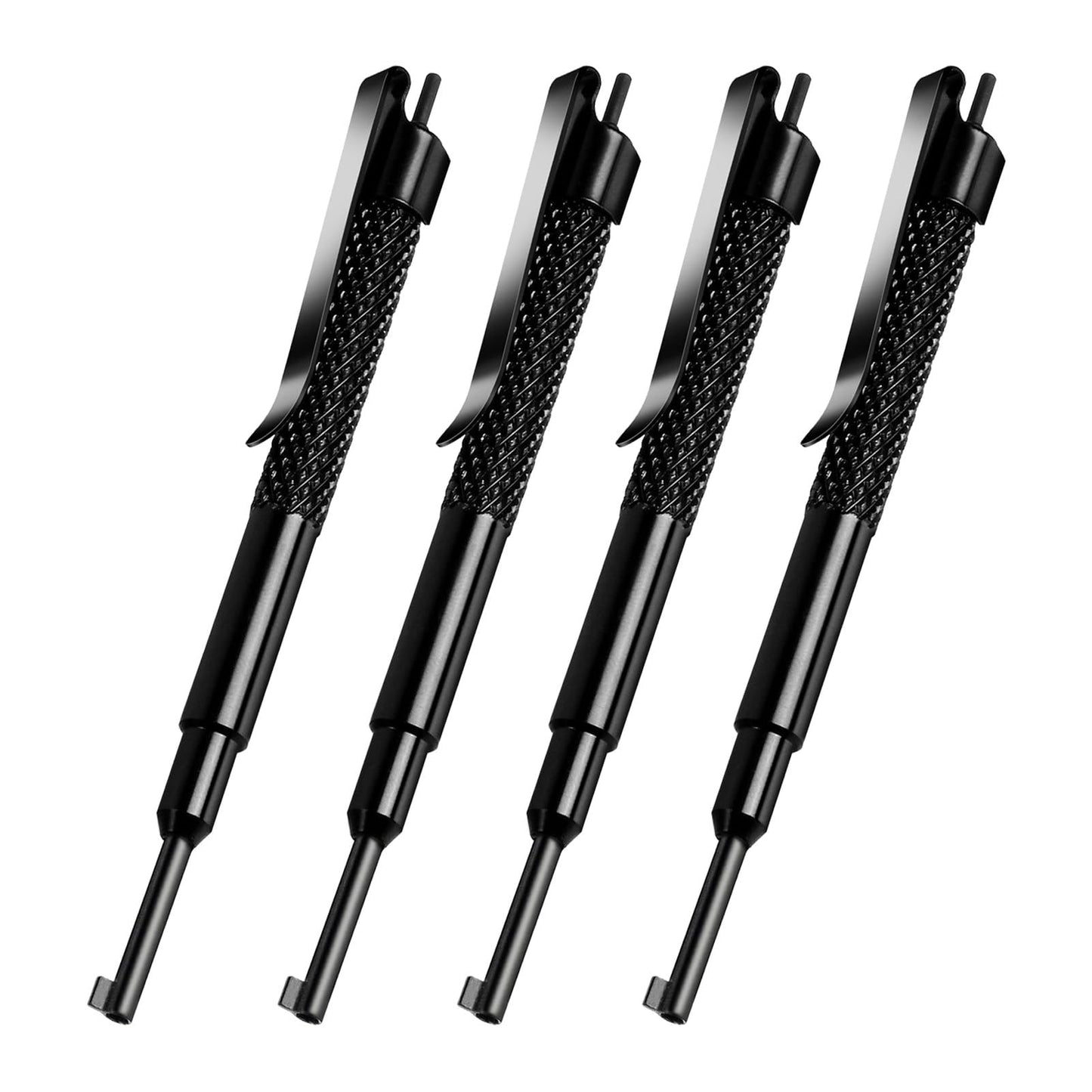 JOTOVO Pocket Handcuff Key 5" Extra Long Cuff Key Strong Polymer Finish, Police Cuff Key with Clip Compatible with Most Hand Cuffs- 4 Pack