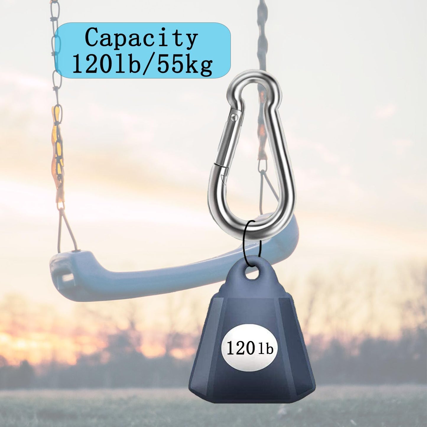 30PCS 304 Stainless Steel Carabiner Clip, Spring Snap Hook M4 1.57 Inch Small Keychain for Keys Swing Set Camping Fishing Hammock