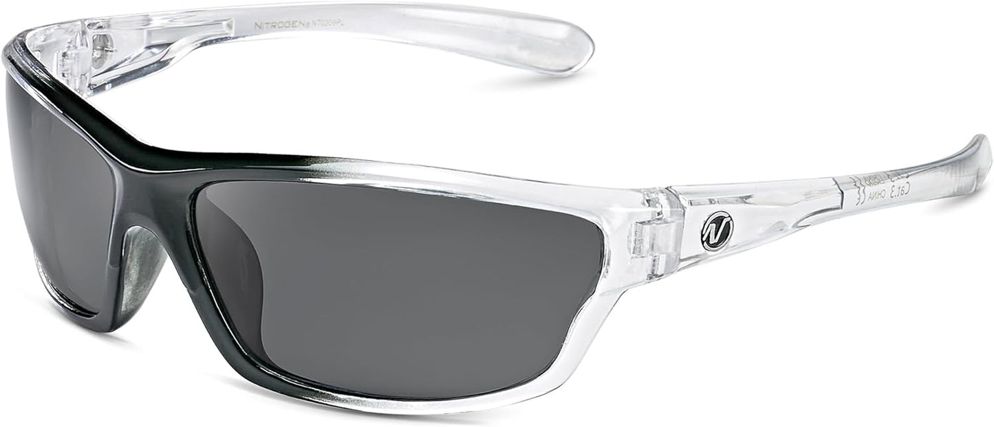 Nitrogen Polarized Wrap Around Sport Sunglasses for Men Women UV400 Driving Fishing Running Sun Glasses