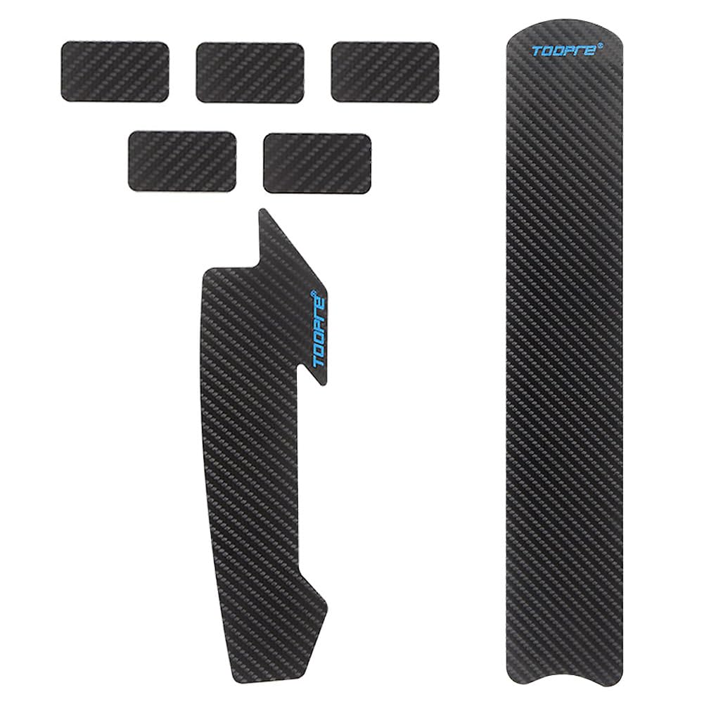 Kigauru Bicycle Frame Protective Sticker PU Frame Protection Tape Carbon Fiber Pattern Paint Protection Stickers Anti-Scratch and Anti-Bump Bike Frame Cable Protection Decorative Bike Frame Wrap