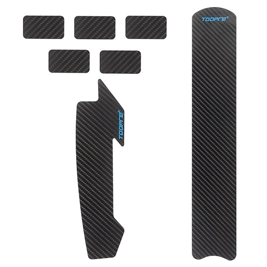 Kigauru Bicycle Frame Protective Sticker PU Frame Protection Tape Carbon Fiber Pattern Paint Protection Stickers Anti-Scratch and Anti-Bump Bike Frame Cable Protection Decorative Bike Frame Wrap