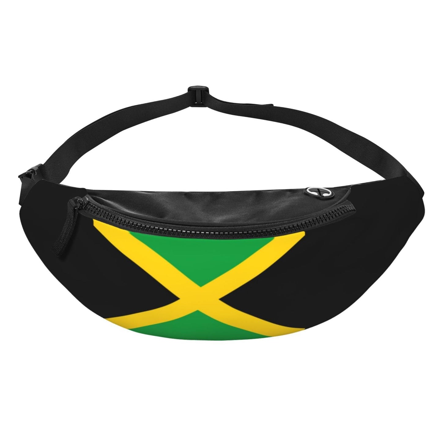 Flag of Jamaica Fanny Pack Crossbody Waist Bag Pack for Men Women. Belt Bag for Travel Walking Running Hiking Fishing.