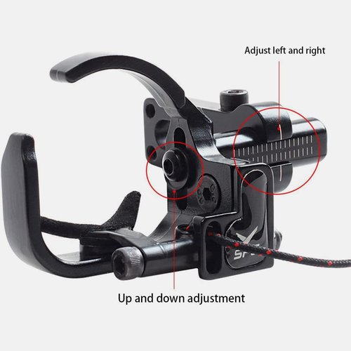 SOPOGER Drop Away Arrow Rest - Upgrade Archery Rest for Compound Bow Metal Adjustment Black Recurve Fall Away Arrow Rest Right Hand Hunting Target Shooting (Upgrade Rest)