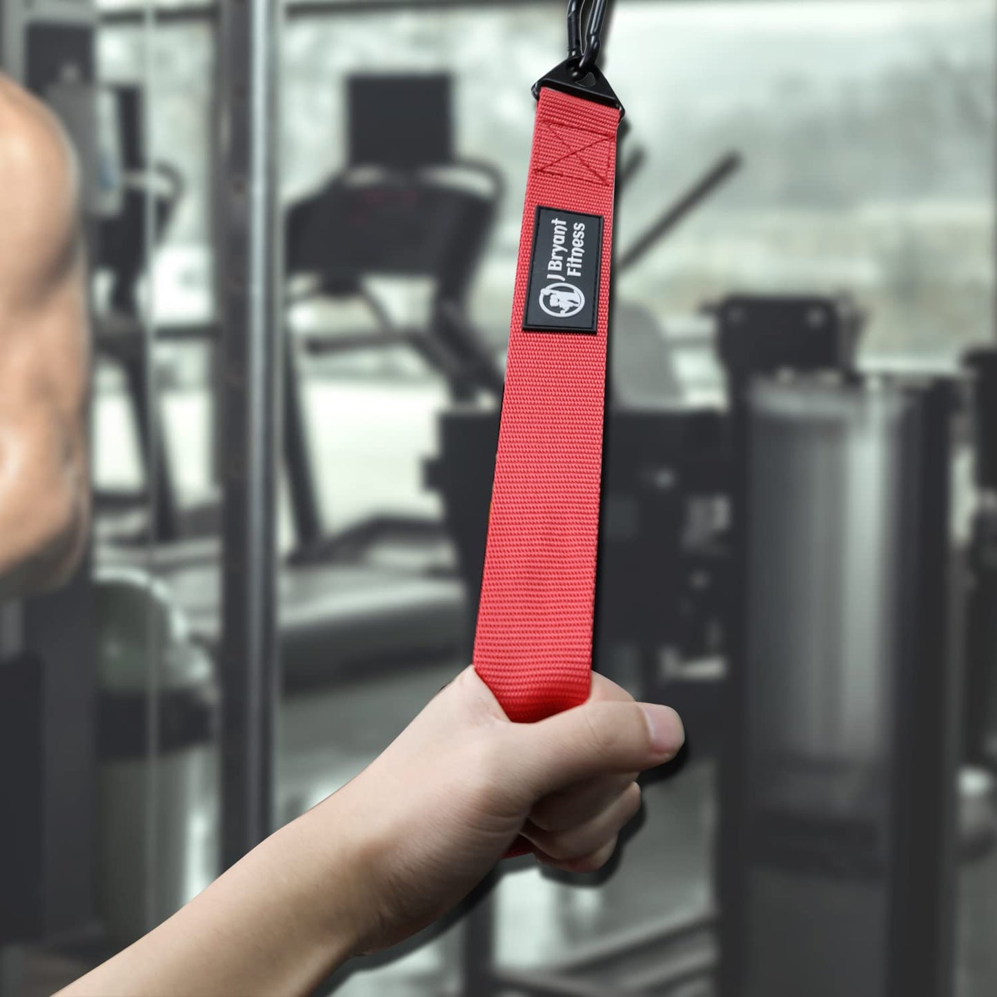J Bryant Arm Wrestling Training Belt with Loading Pin, Wrist Forearm Muscle Strengthener Strap, Arm Wrestling Training Equipment with Carabiner, Home Gym Workouts Cable Machine Attachments