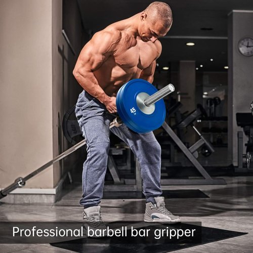 AimiDream V Bar Landmine Handle Attachment for Barbell Bar, Solid Multi-Grip Landmine Handle Attachment with Non-Slip Rubber Handle, Fits Olympic Bars Strength Training Bars,Black