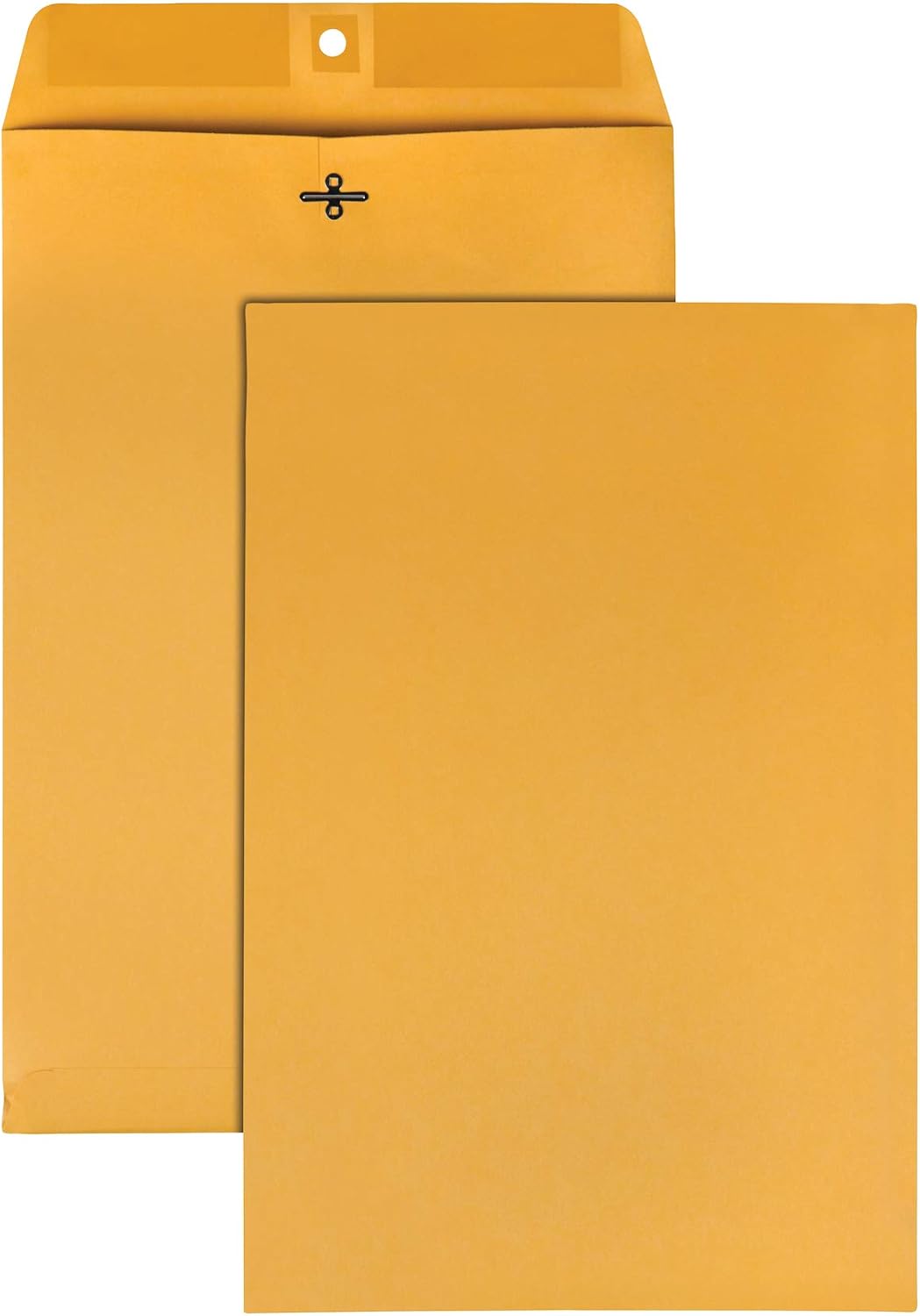 Quality Park 6 x 9 Clasp Envelopes, Clasp and Gummed Closures for Storing or Mailing, 28 lb Kraft Paper, 100 per Box (QUA37855)