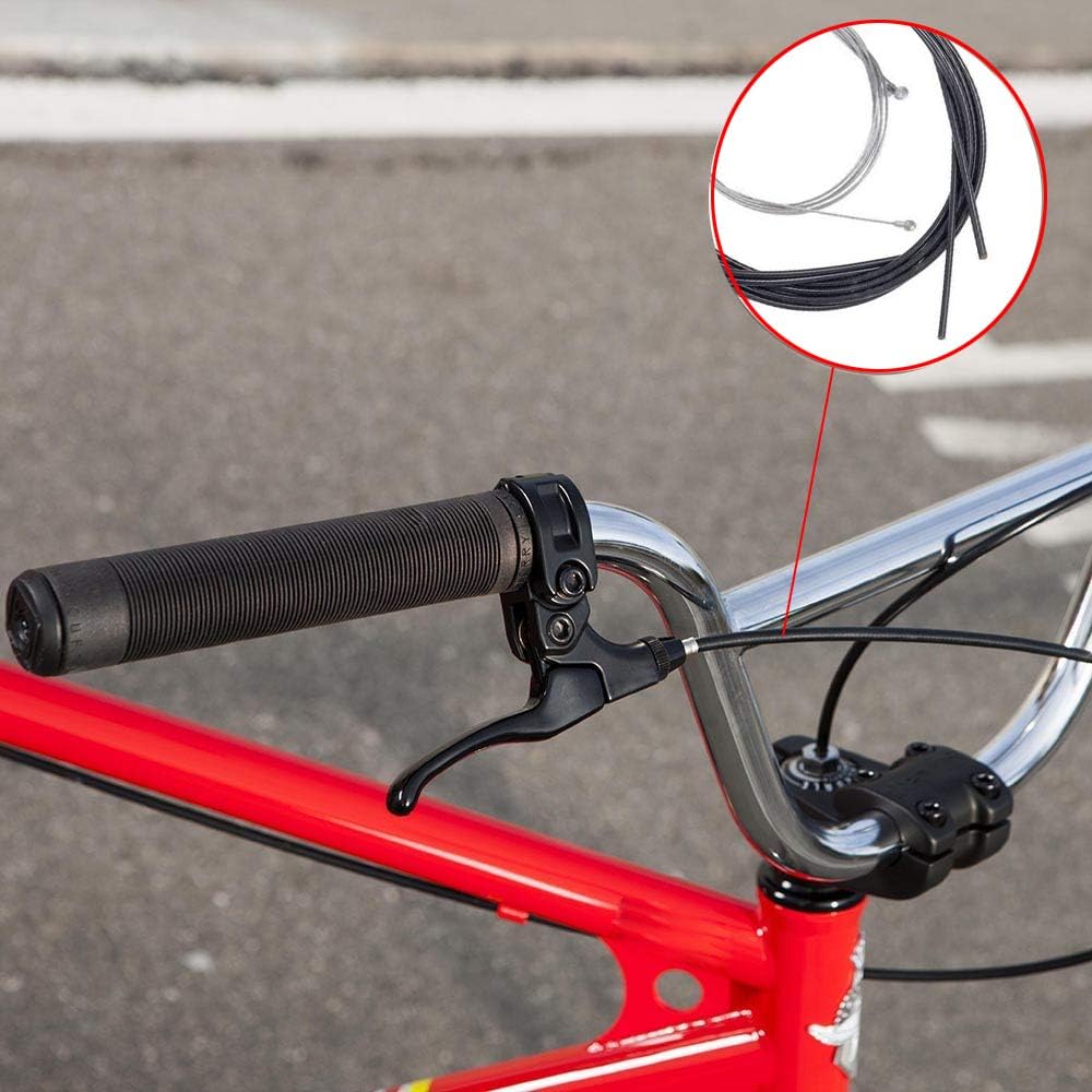 2pc Universal Bike Brake Cable Housing Kit Set Bicycle Brake Cable Replacement Kit for Moutain Road Bike Cycling Repairing