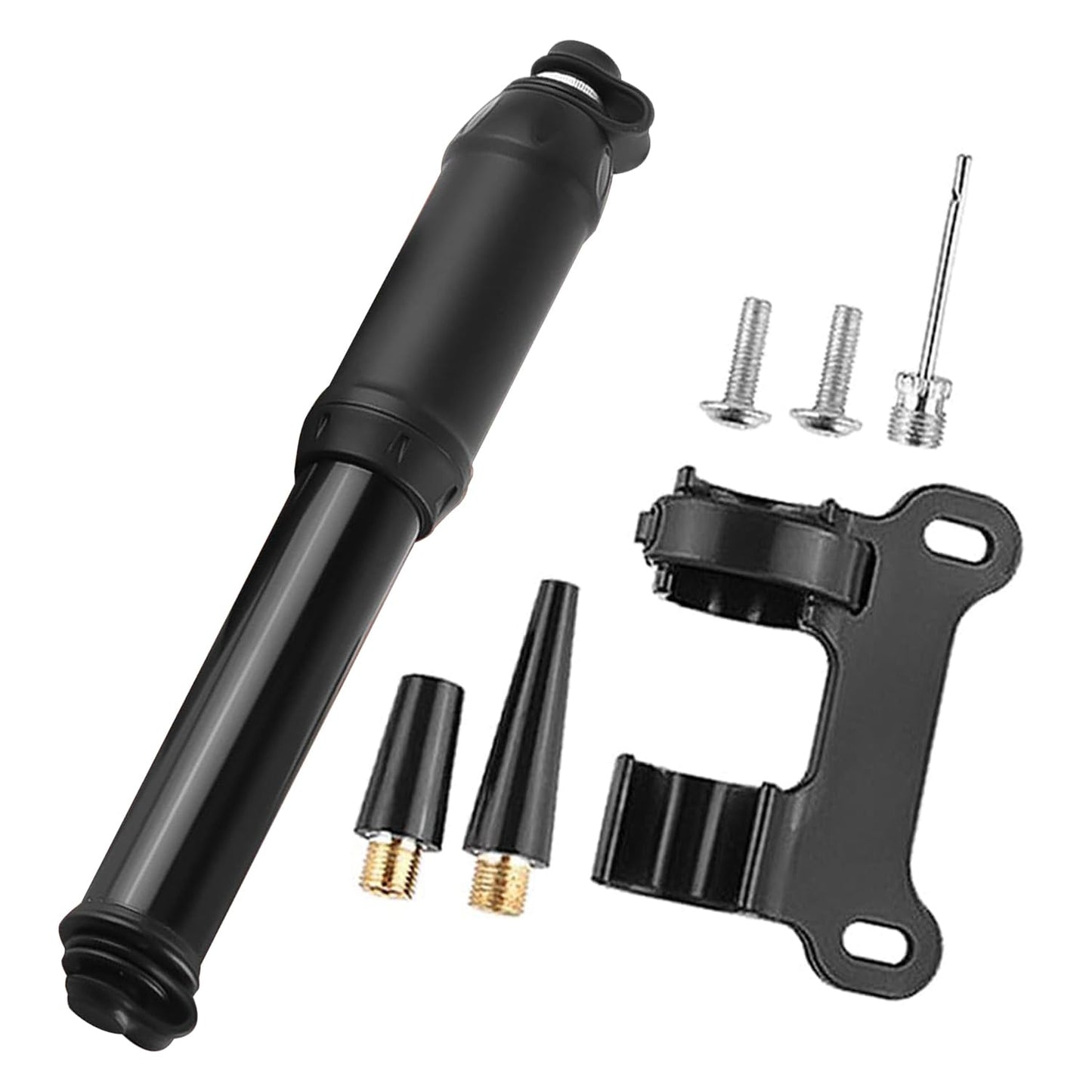 Mini Bike Pump, Portable High Pressure Bicycle Pump with Presta/Schrader Valve for Road MTB Scooter Tires Pump