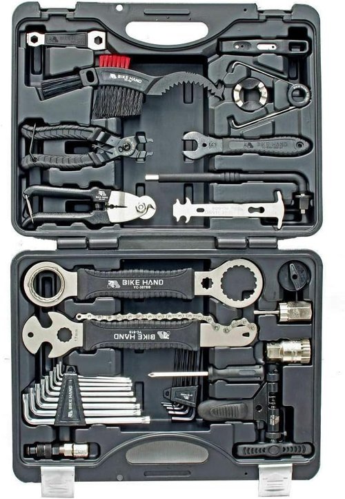 Bikehand Bicycle Repair Tool Kit - Quality Tools Set for Mountain & Road Bike Maintenance in a Neat Storage Case