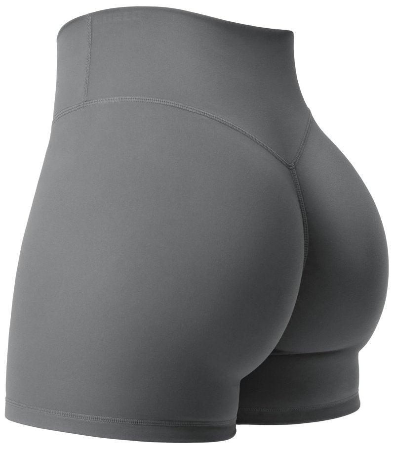 YEOREO Women's Biker Shorts 3.6" / 4.5" / 6" Workout Gym Shorts High Waist Tummy Control Hidden Scrunch Running Yoga