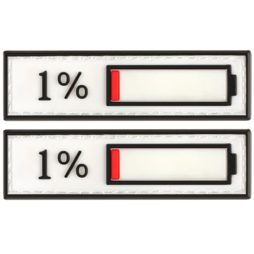 2 PCS Tactical Patch Funny Energy Display Patch Molle Accessories Military Morale Patches with Hook Fastener for Clothes Hat Backpack Gear (1% (PVC))