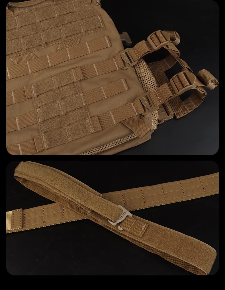 2PCS G-Hook Tactical Vest Accessories,G-Hook Wave Buckles Chest Rig Strap Adjustment Buckles for FCPC Vest/DON/DOFF MAG Pouch (OD)
