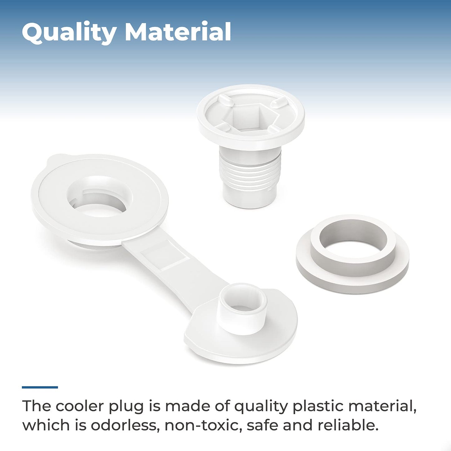 1" Shaft Length Cooler Standard Drain Plug Assembly Replacement for Coleman Standard Coolers,Part Number:R5214D607G,Cooler Parts Fits Most Cooler