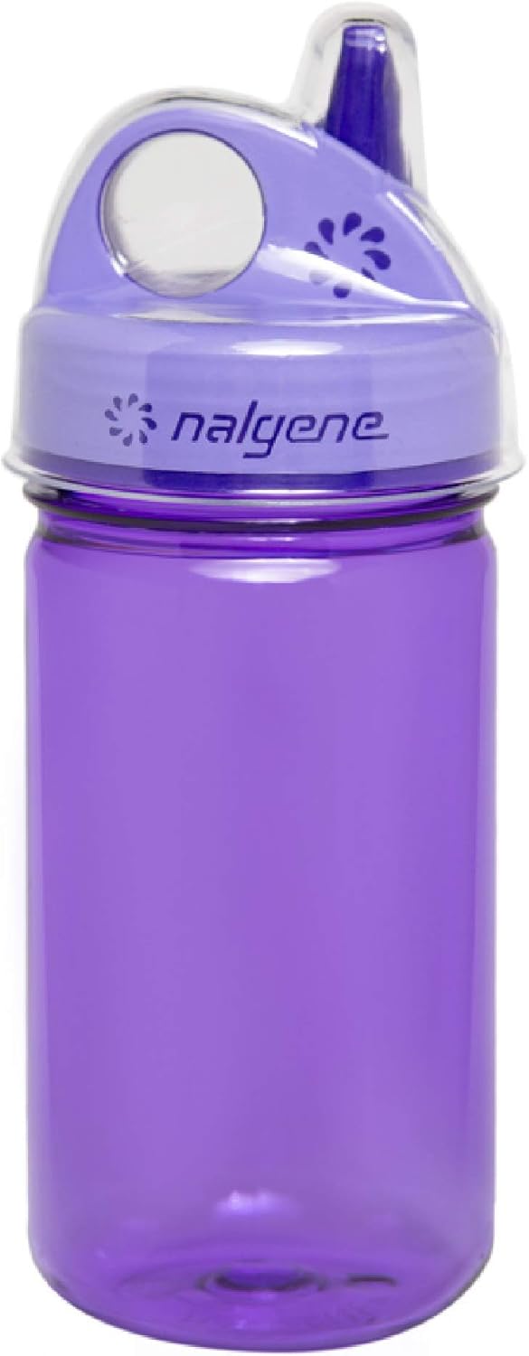 Nalgene Kids Grip-N-Gulp Water Bottles, Leak Proof Sippy Cup, Durable, BPA and BPS Free, Dishwasher Safe, Reusable and Sustainable, 12 Ounces