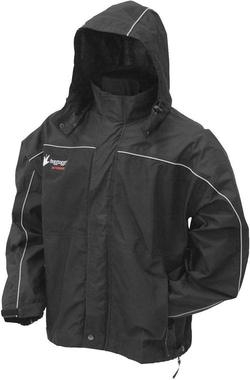 FROGG TOGGS Men's Toadz Highway Reflective Waterproof Breathable Rain Jacket