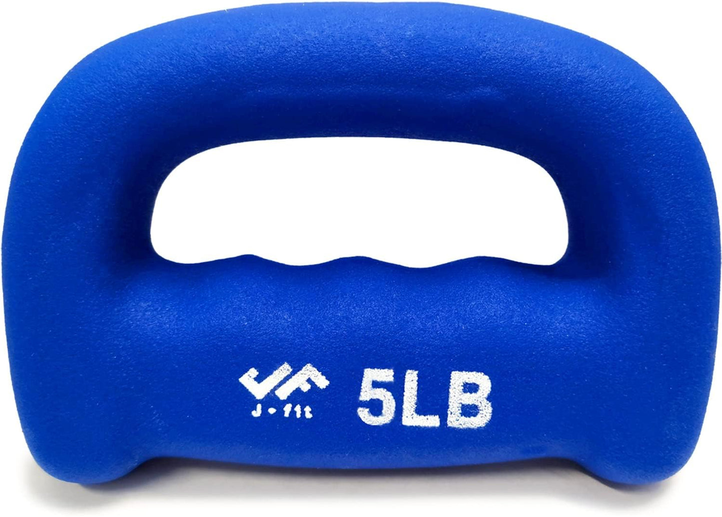 JFIT Neoprene D Grip Dumbbells - Single Weights 1LB-5LB - Premium Non-Slip, Hand Weights, Ergonomic Design