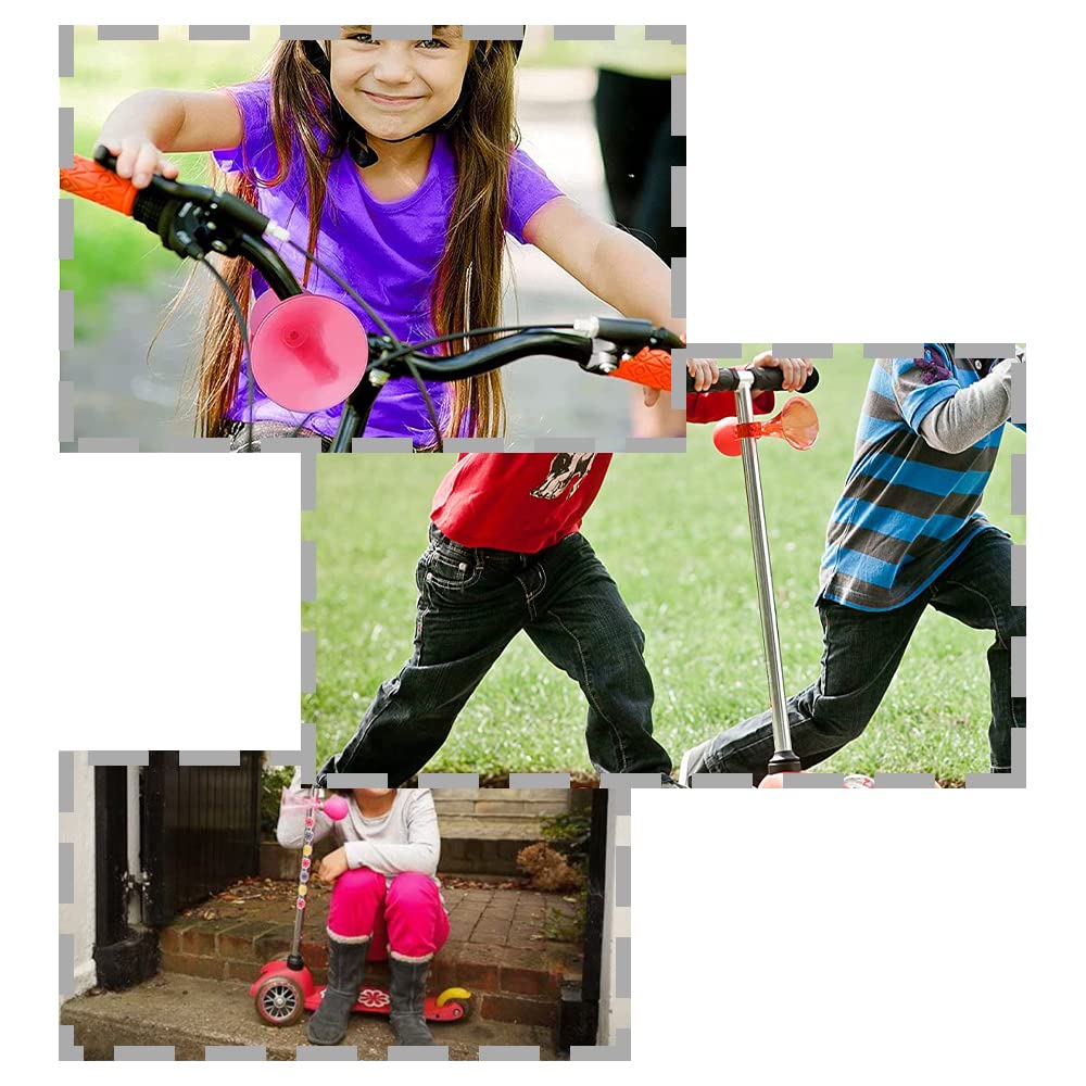 3 Piece Kids Bike Horn Air Horn Clown Bicycle Horn Plastic Scooter Bike Bell for Cart Kids Boys Girls