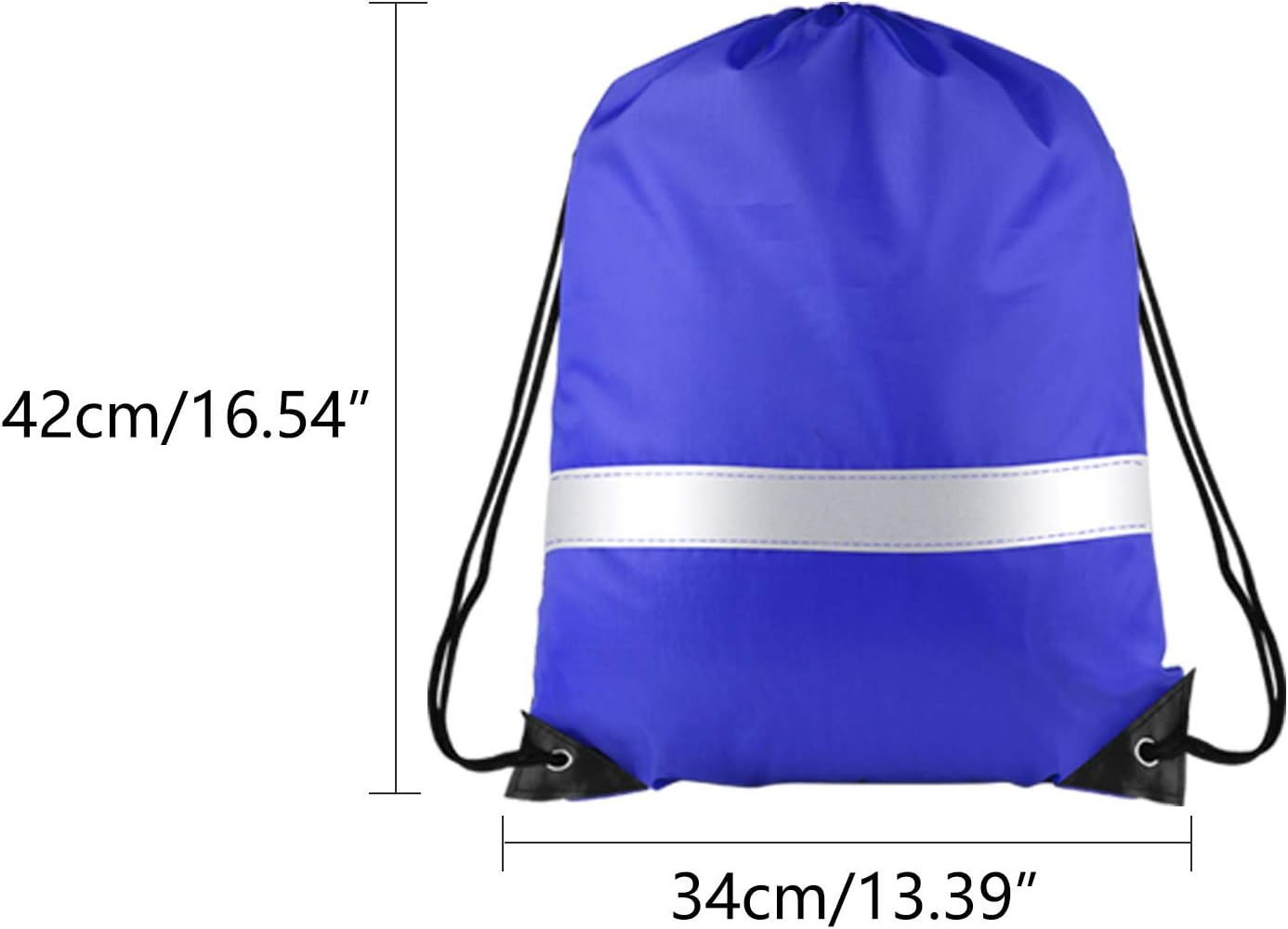 KUUQA 15 Pack Drawstring Backpack Bag Bulk Reflective Backpack String Bags Cinch Sack Backpack for Team Yoga Sport Gym Traveling