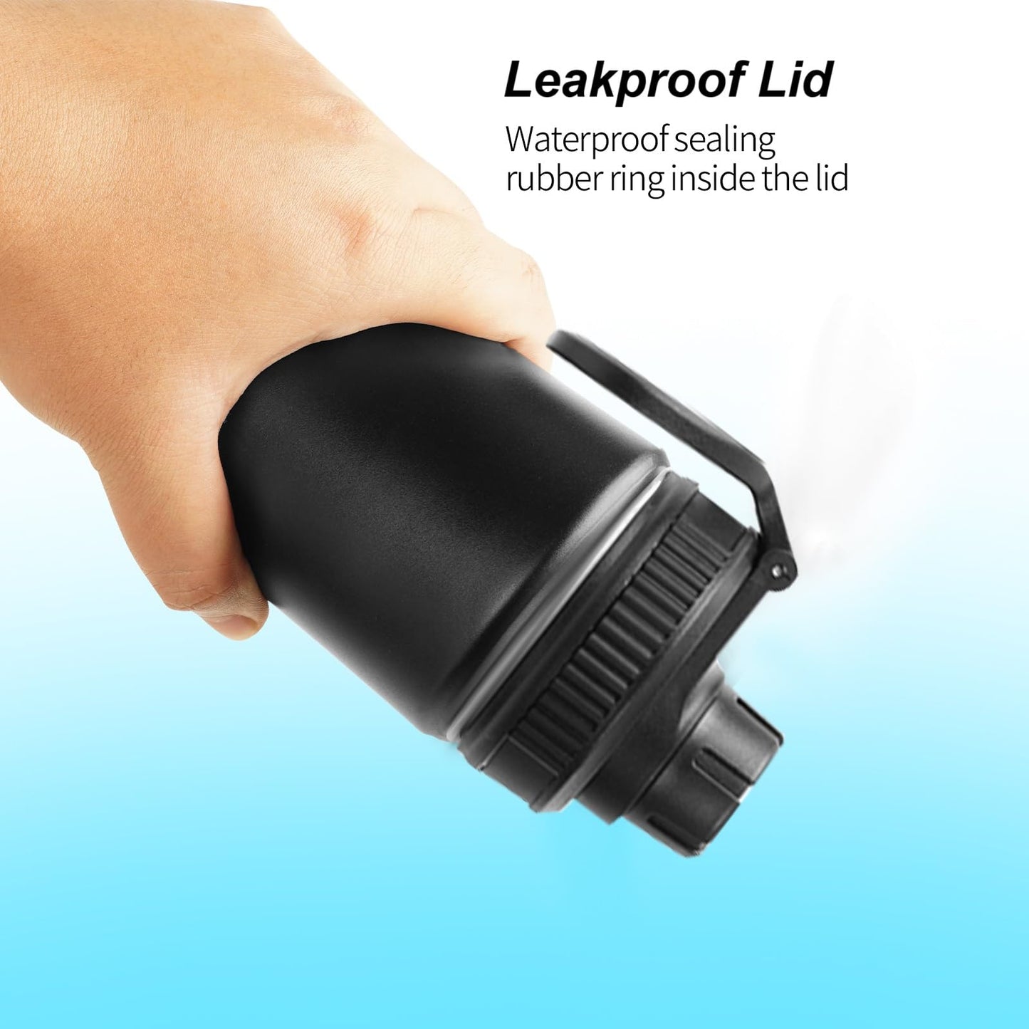 2Pcs Water Bottle Lid Replacement for Contigo wide mouth bottle, Lids replacement Compatible With Contigo 24 OZ 32 OZ 40 OZ, Leak-Proof Dust-Proof, Handle Easy to Carry, BPA Free