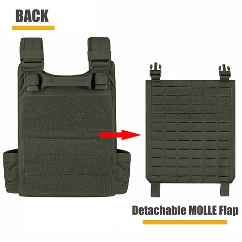 PETAC GEAR Laser-Cutting Vest for Men — Quick Release Modular Lightweight MOLLE Weighted Training Vests. …