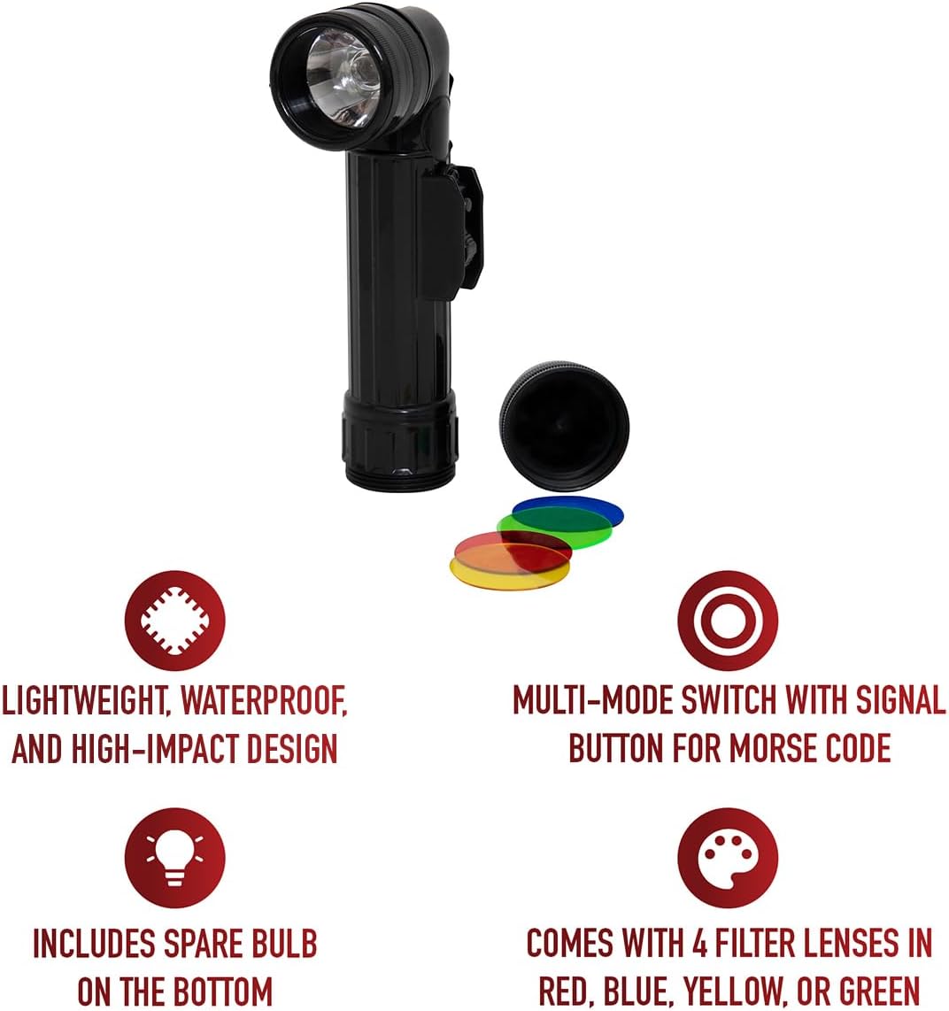 GI Style D-Cell Angle-head Flashlight