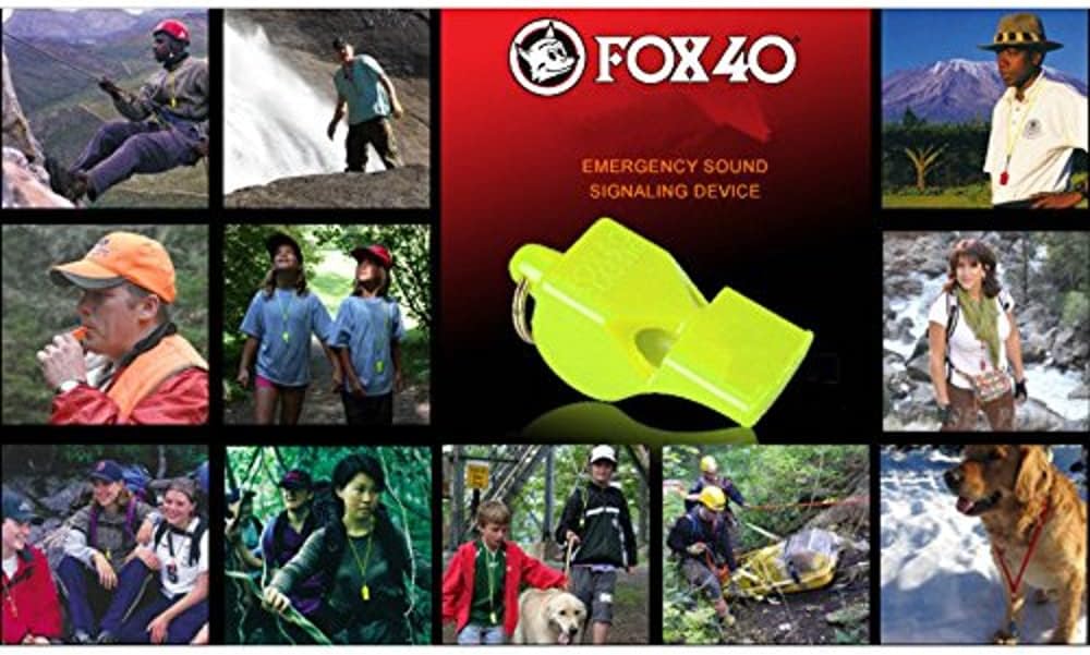 Fox 40 Classic CMG Pealess Safety Whistle, 115 dB, Purple, Lanyard