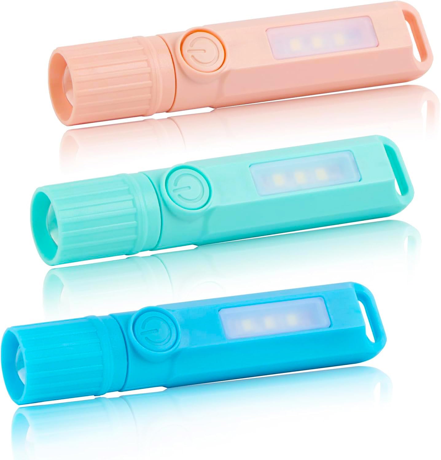 3 Pack Rechargeable Flashlights USB C Mini LED Flashlights for Kids, Camping Lantern Combo Flashlight, Ultralight Zoomable Flashlights for Boys Girls Gift Camping Hiking Night Reading (3 Pack)