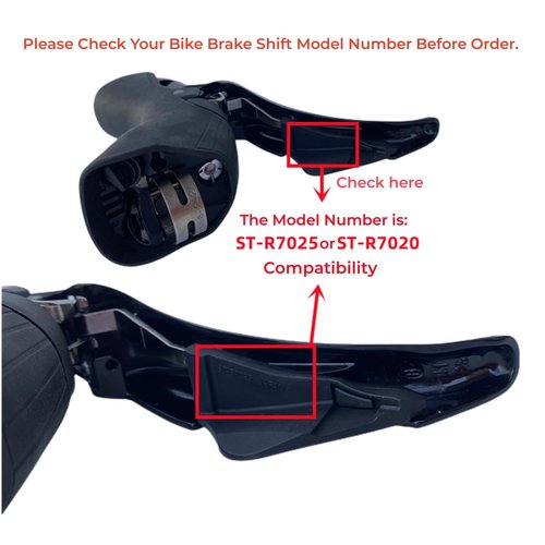 SUKOUSRAM Bike Brake Levers Hoods Compatible with Ultegra 105 ST-R7025/ST-R7020 Shift Grips,1 Pair